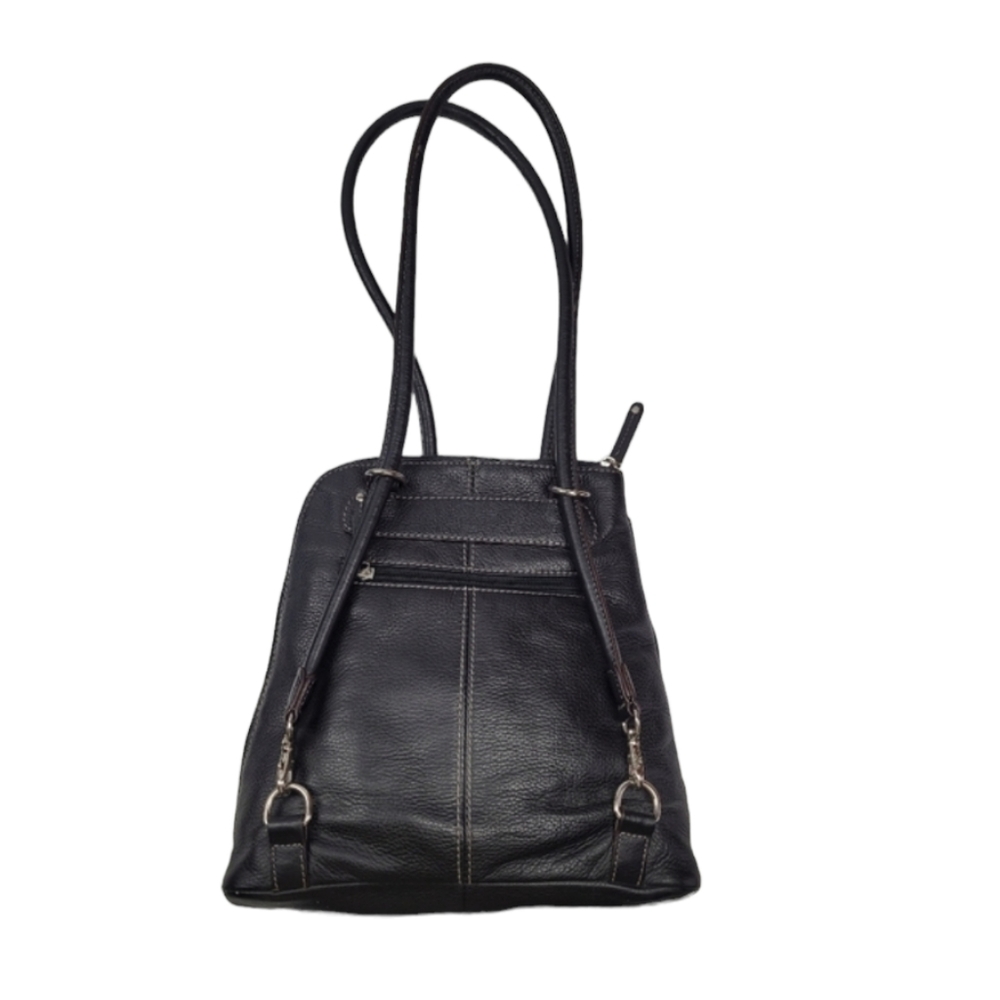 Clarks Brown Leather Shoulder Backpack Bag